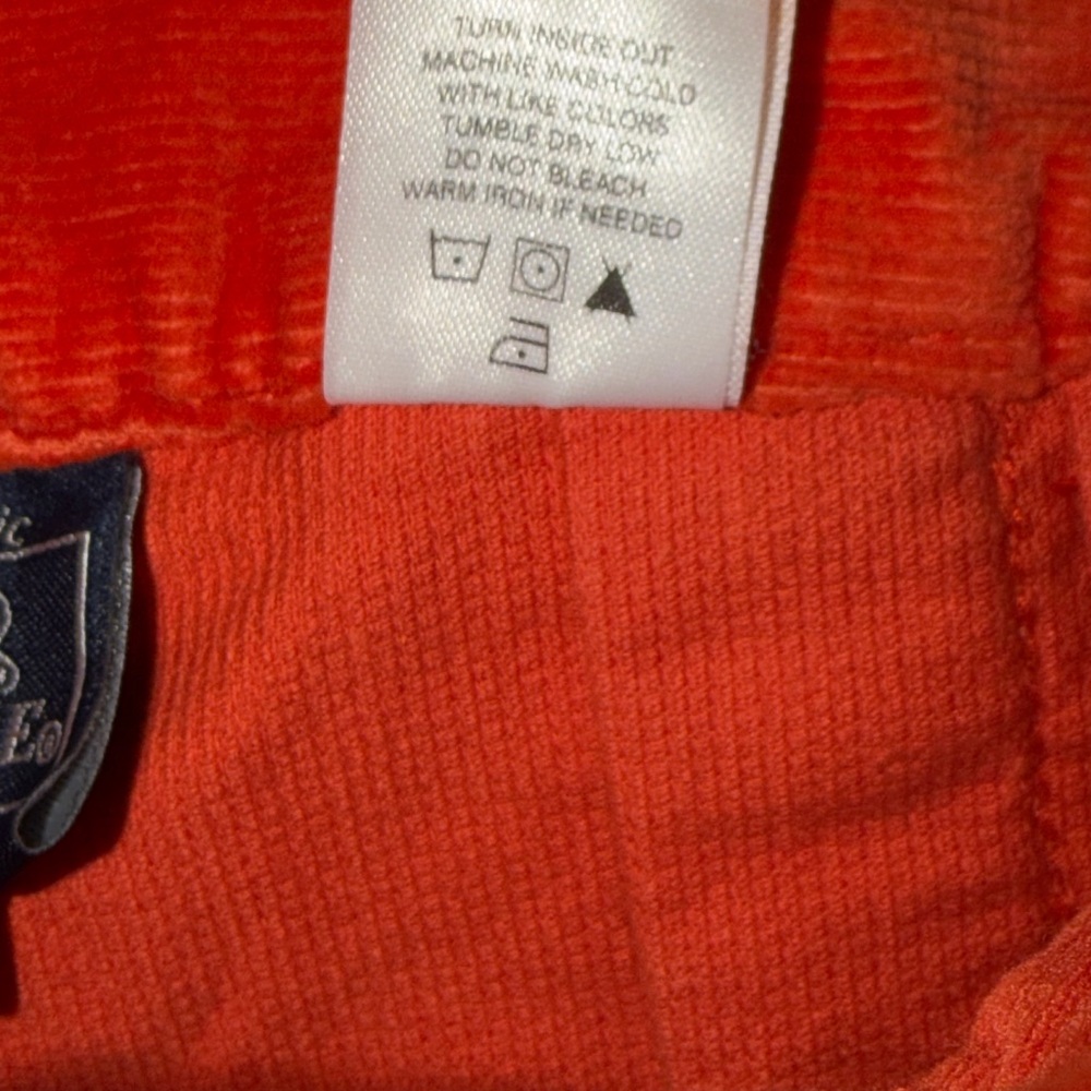 Y2K Le Tigre vintage corduroy Orange Mini Skirt size small - Picture 6 of 8